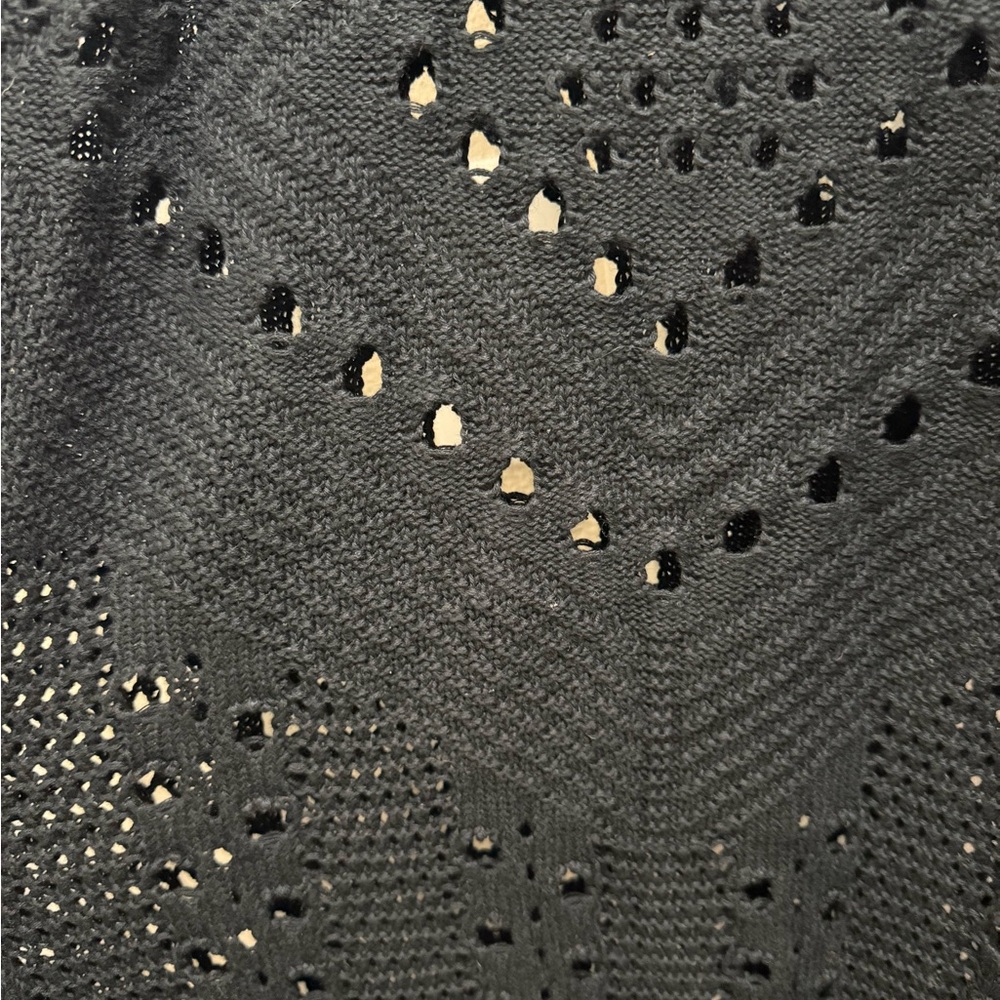Aerie Black Crochet Swim Coverup - Picture 3 of 4